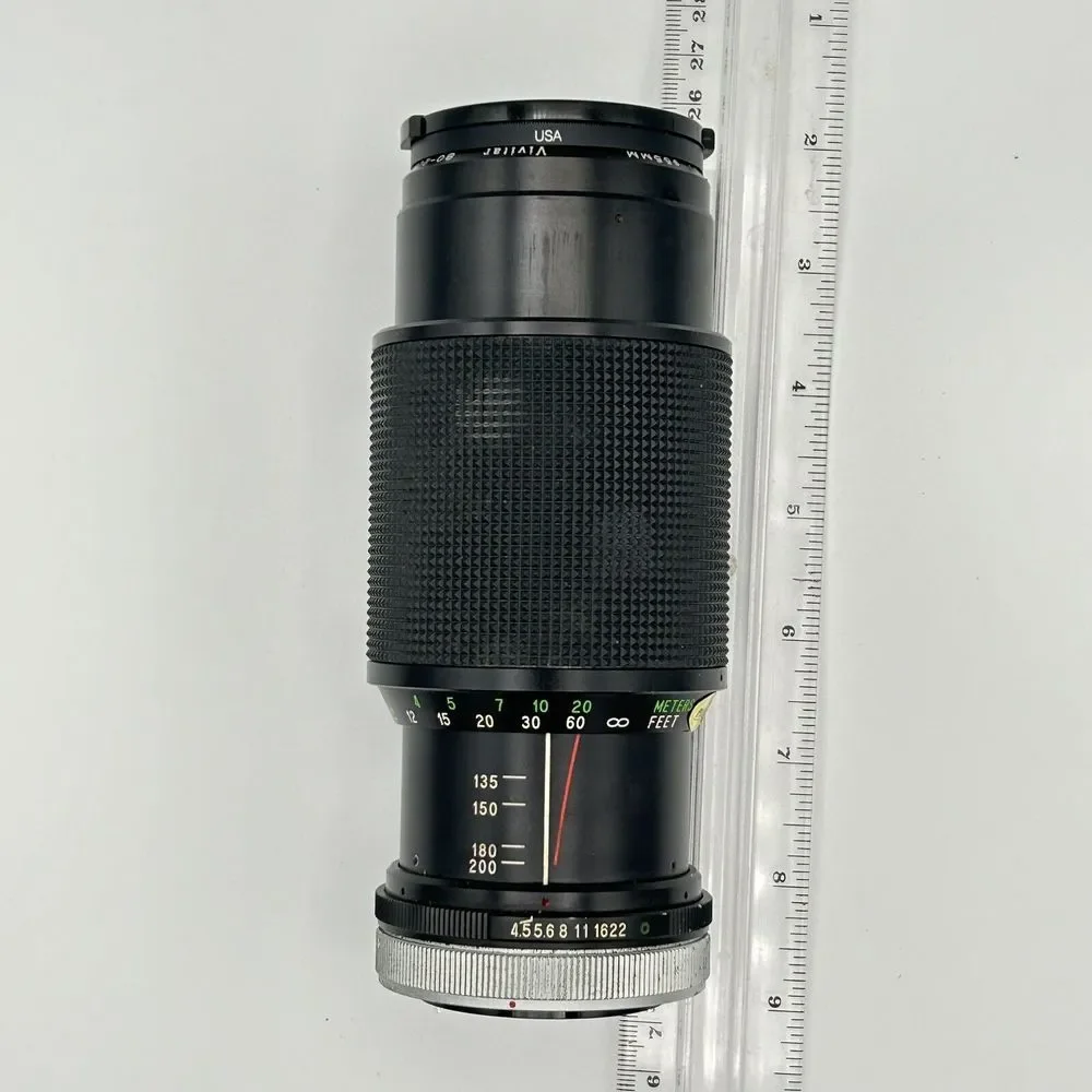 Vivitar 80-20mm F4.5-22 Auto Zoom With 55mm‎ Skylight 1A Filter Canon FD Japan